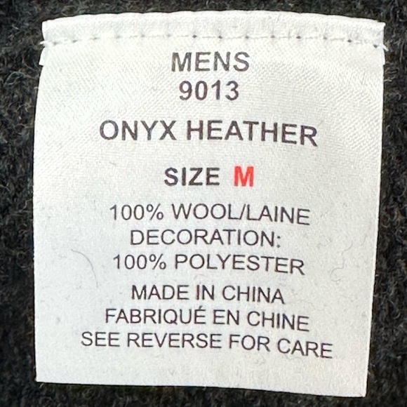 Woolrich Onyx Heather 100% Wool 1/4 Pullover Sweater Med Classic Warm Minimalist - Picture 7 of 13